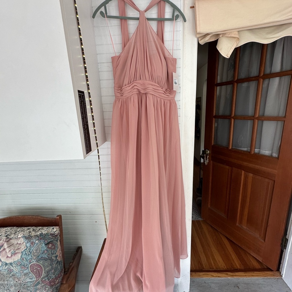 Kiko Dress - Chiffon in Dusty Rose - Picture 6 of 8